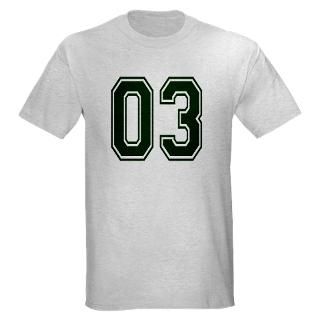 03 T shirts  NUMBER 03 FRONT Light T Shirt