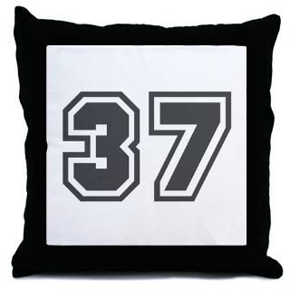37 Gifts  37 More Fun Stuff  Number 37 Throw Pillow