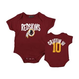 III RGIII Infant Washington Redskins Maroon Name and Number Creeper