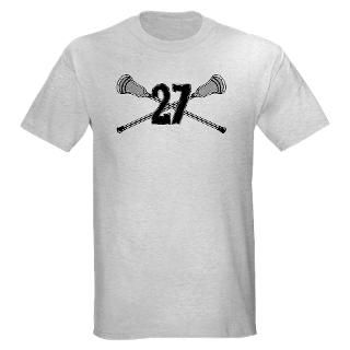 27 T shirts  Lacrosse Number 27 Light T Shirt