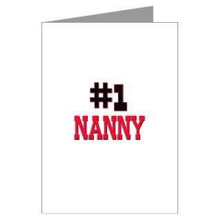 Number 1 NANNY Greeting Cards (Pk of 10)