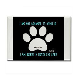 Crazy Cat Lady (smaller) Rectangle Magnet for $4.50