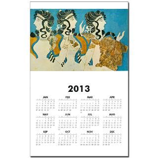 Minoan 3 Dancers Calendar Print