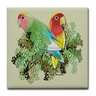 lovebirds tile coaster $ 9 50 qty availability product number 030