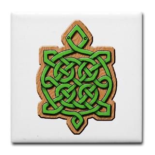 celtic turtle ceramic tile $ 6 00