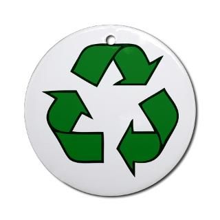 Recycle Symbol Ornament (Round)  Recycling Symbol  Symbols on