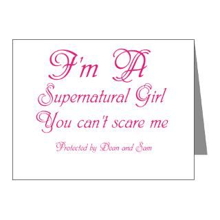  Protected Note Cards  Supernatural girl Note Cards (Pk of 10