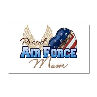 Mom Car Accessories  AirForce Mom Patriotic Heart Car Magnet 20 x 12