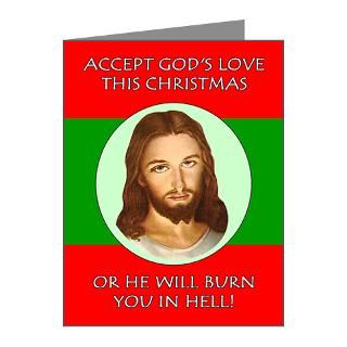 Accept Gods Love Or Else Note Cards (Pk of 10) by landoverbaptist