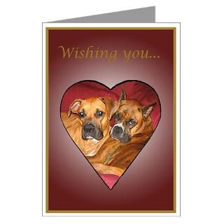 Boxer Love Dog Pet Greeting Cards  Ginger Wedding Cards (Pk of 10