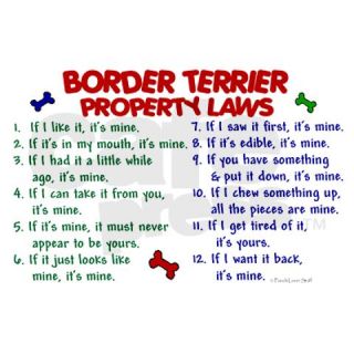 Terrier Buttons  Border Terrier Property Laws 2 3.5 Button (10 pac
