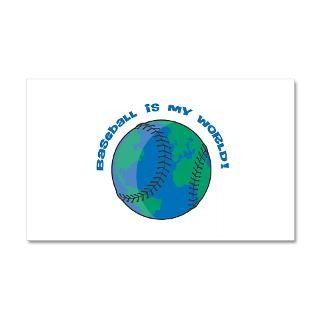 American Gifts  American Wall Decals  Baseball is My World 22x14