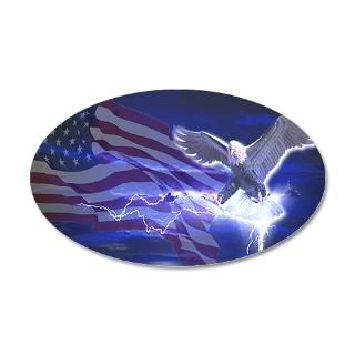American Flag Gifts  American Flag Wall Decals  Eagle Storm 22x14