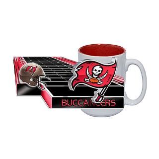 Tampa Bay Buccaneers 15 oz. Jumbo Two Tone Coffee Mug