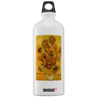 Gifts  Art Drinkware  Van Gogh 15 Sunflowers Sigg Water Bottle