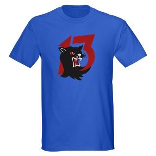 Cat T shirts  Lucky 13 Black Cat Dark T Shirt