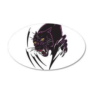 Black Panther Tribal Design 22x14 Oval Wall Peel