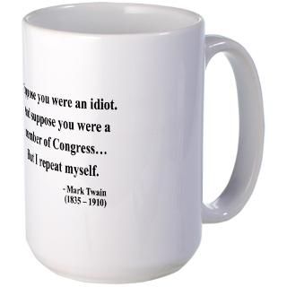 Author Gifts  Author Drinkware  Mark Twain 15 Mug
