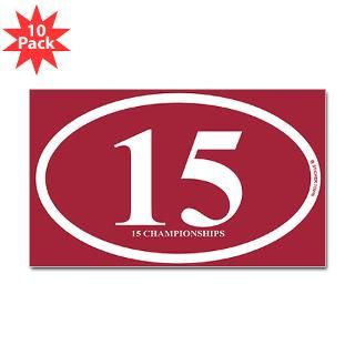 15 Championships Decal for $30.00