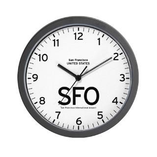 San Francisco International Airport Wall Clock for $18.00