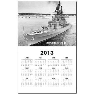 USS WORDEN (CG 18) Calendar Print