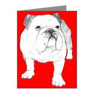 Art Gifts  Art Note Cards  Bulldog Art Note Cards (Pk of 20)