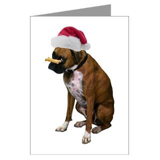 Greeting Cards  Santa Boxer Christmas Greeting Cards (Pk of 20