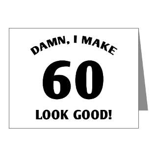 60 Gifts  60 Note Cards  60 Yr Old Gag Gift Note Cards (Pk of 20)
