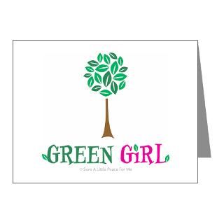 Day Gifts  Earth Day Note Cards  Green Girl Note Cards (Pk of 20
