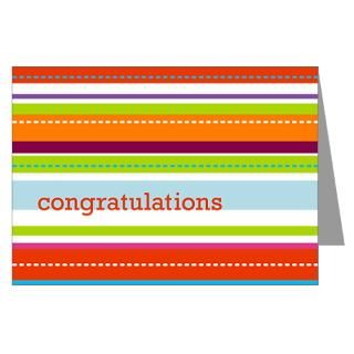 Greeting Cards  Congratulations Stripes Greeting Cards (Pk of 20