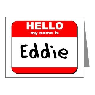  Eddie Note Cards  Hello my name is Eddie Note Cards (Pk of 20