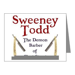 Gifts  Barber Note Cards  Sweeney Todd Note Cards (Pk of 20