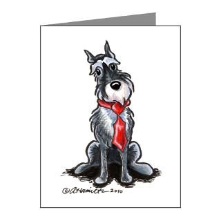 White Schnauzer Note Cards  Schnauzer Lover Note Cards (Pk of 20