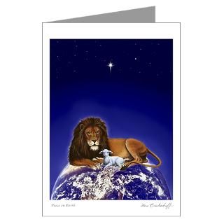 Greeting Cards  Lion & Lamb Christmas Greetings ~ 20 Pack Cards