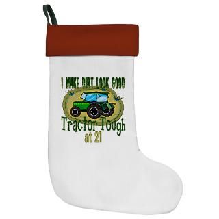 21 Gifts  21 Home Decor  Tractor Tough 21st Christmas Stocking