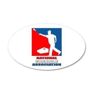 National Cornhole Association 35x21 Oval Wall Peel