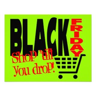 Black Friday Shopping Cart Custom Invites
