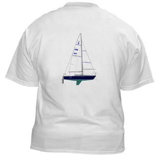 Nalu J/24 Sail Plan T Shirt (white)