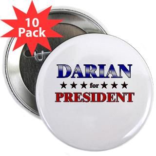  Darian Buttons  DARIAN for president 2.25 Button (10 pack