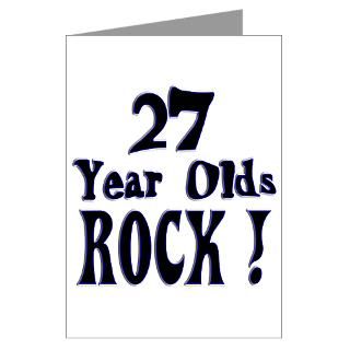 27 Gifts  27 Greeting Cards  27 Year Olds Rock  Greeting Card