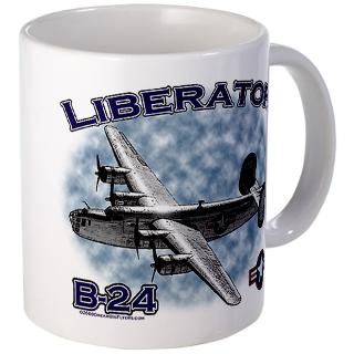 Airplane Gifts  Airplane Drinkware  B 24 Liberator Mug