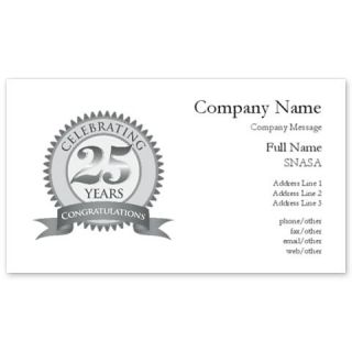 Celebrating 25 years Business Cards by Admin_CP8058365  511654114