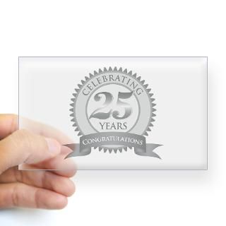 Celebrating 25 years Rectangle Decal for $4.25