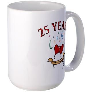25 Gifts  25 Drinkware  25th Festive Hearts Mug