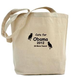 2012 Gifts  2012 Bags  Cats for Obama   28 More Years Tote Bag