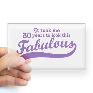 30 and Fabulous Rectangle Decal for $4.25