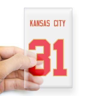 Chiefs player 31 Rectangle Decal for $4.25