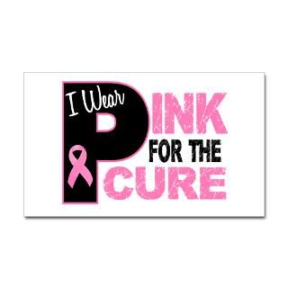 Wear Pink For The Cure 31 Rectangle Sticker by pinkribbon01