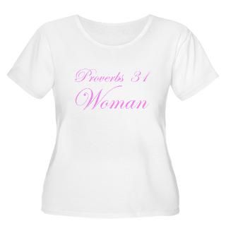 Pink Proverbs 31 Woman Womens Plus Size Scoop Nec