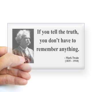 Mark Twain 30 Rectangle Decal for $4.25